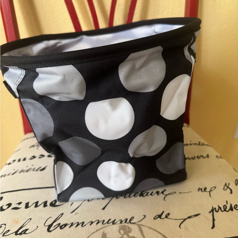 Thirty-one Mini Storage Bin in Got Dots Black White Gray New in Package